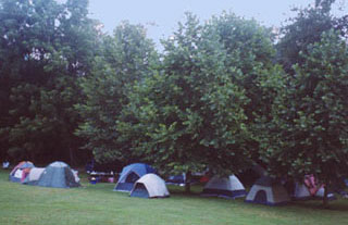 Tents on the Grass