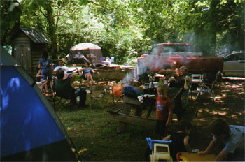 Camping at Nottley River
